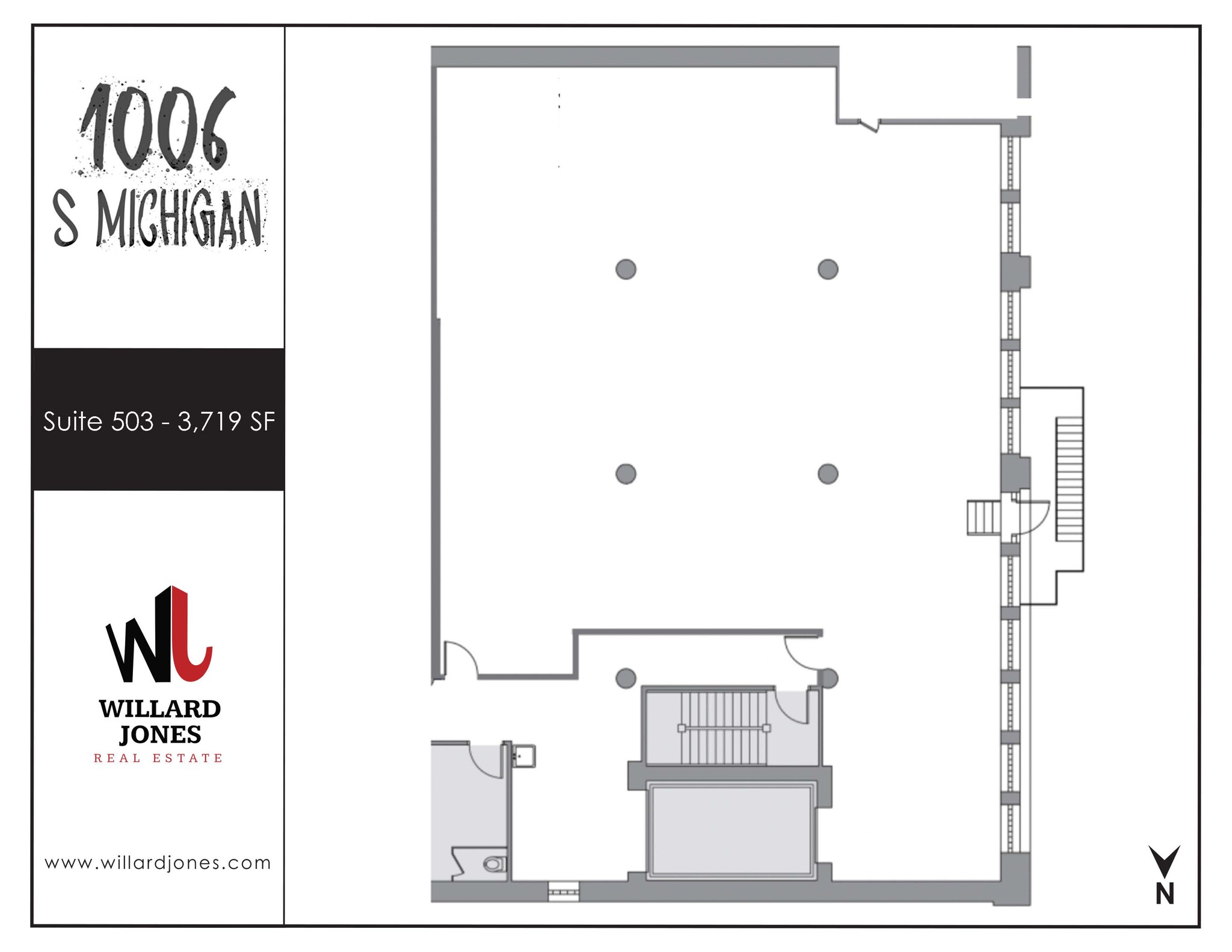 1006 S Michigan Ave, Chicago, IL à louer Plan d  tage- Image 1 de 1