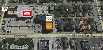 232 S Buchanan St, Edwardsville, IL - AERIAL  map view