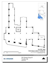 207 Queens Quay W, Toronto, ON à louer Plan de site- Image 1 de 1