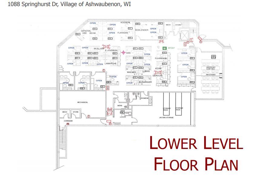 1088 Springhurst Dr, Green Bay, WI à louer Plan d  tage- Image 1 de 1