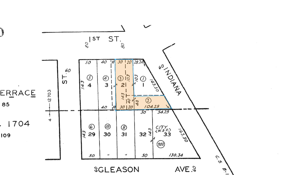 3474 E 1st St, Los Angeles, CA à vendre - Plan cadastral - Image 2 de 2