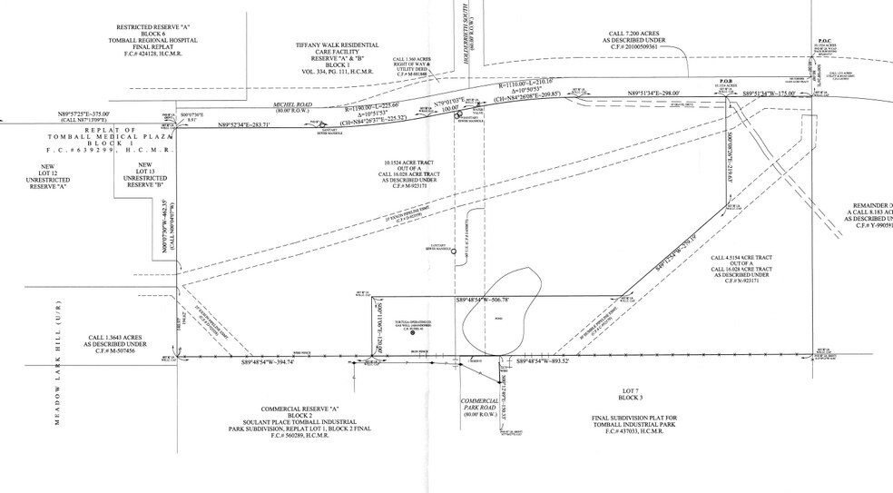 13551-1355 Michel Rd, Tomball, TX à vendre - Plan de site - Image 3 de 3