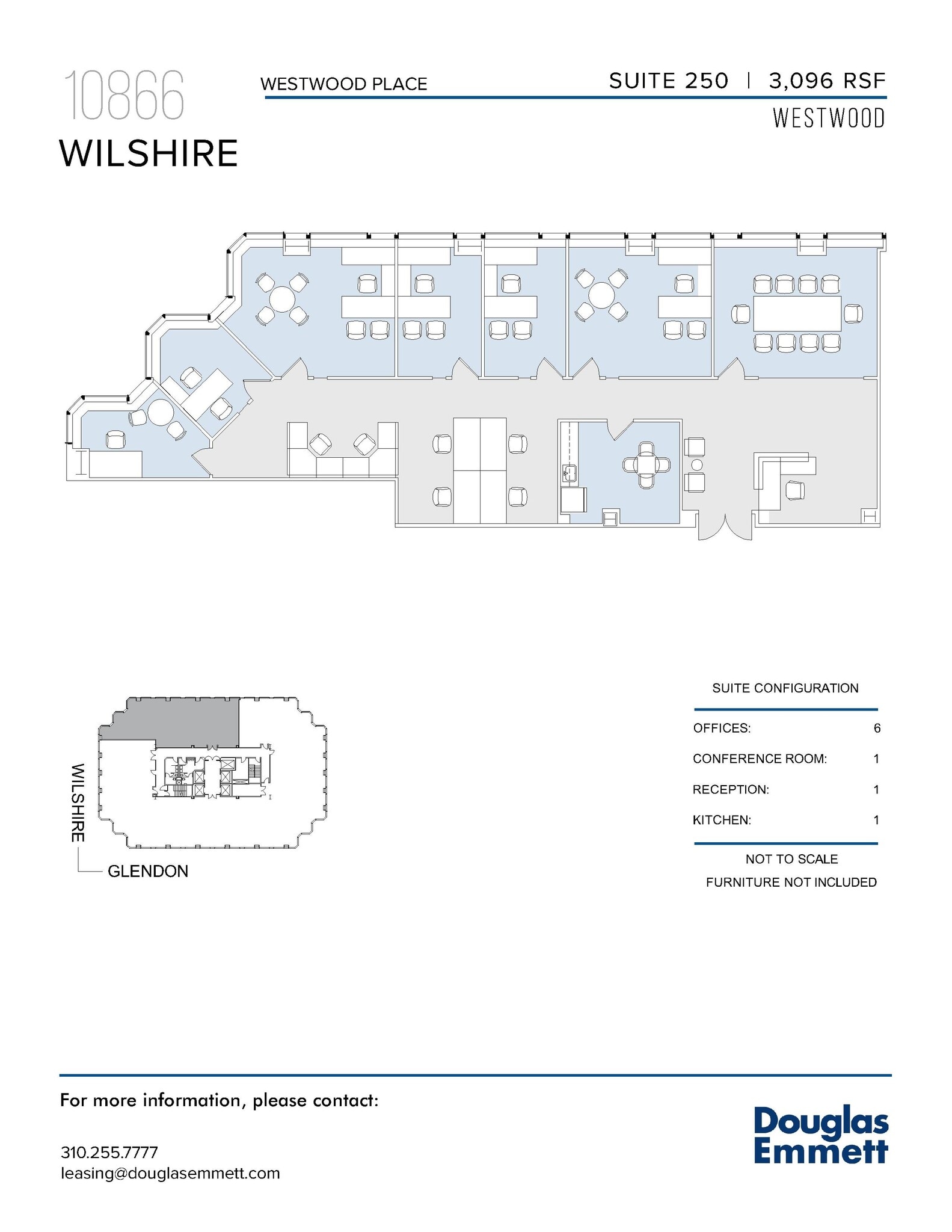 10866 Wilshire Blvd, Los Angeles, CA for lease Floor Plan- Image 1 of 1