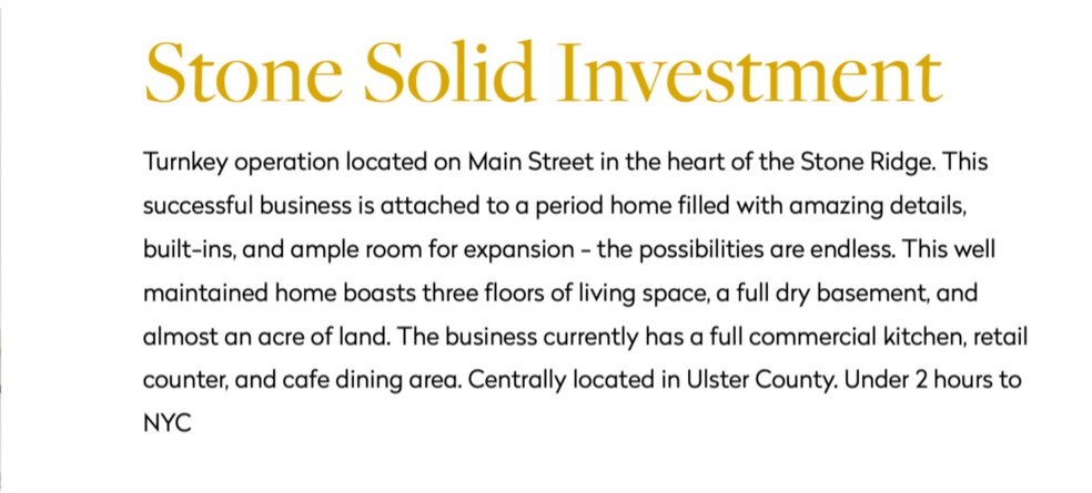 3630 Main St, Stone Ridge, NY à vendre - Photo du bâtiment - Image 3 de 38