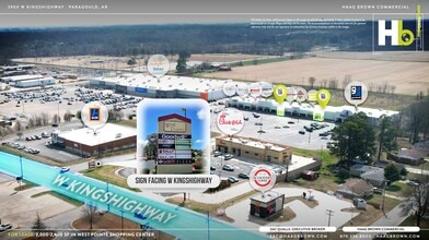 2708-2900 W Kings Hwy, Paragould, AR - Aerial  map view - Image1