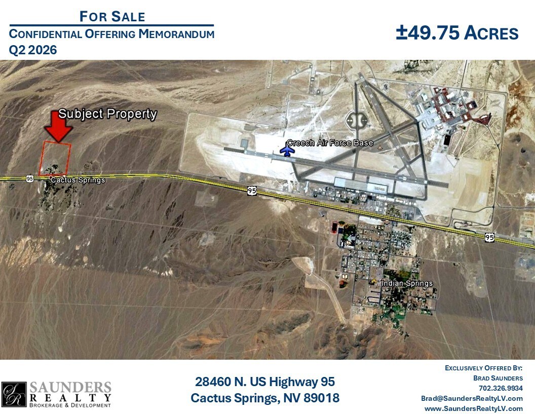 28460 N US Highway 95, Indian Springs, NV à vendre Photo principale- Image 1 de 9