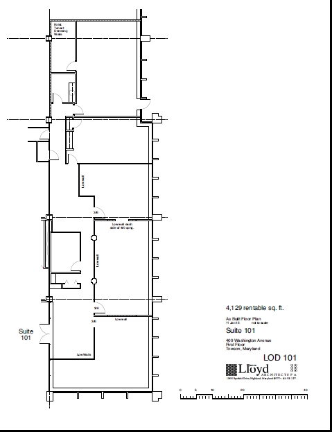 409 Washington Ave, Towson, MD for lease Floor Plan- Image 1 of 1