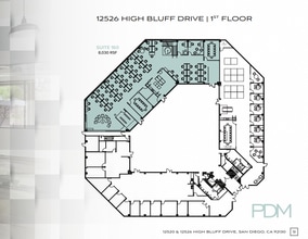 12520 High Bluff Dr, San Diego, CA à louer Plan d’étage- Image 1 de 1