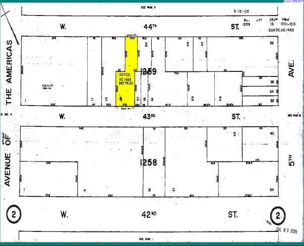 34-36 W 44th St, New York, NY à louer - Plan cadastral - Image 2 de 4