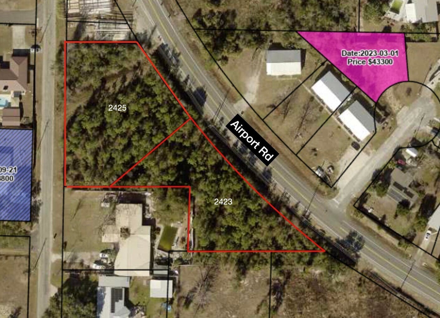 2423-2425 Airport Rd, Panama City, FL à vendre Aérien- Image 1 de 5