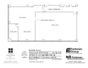 20750 Civic Center Dr, Southfield, MI à louer Plan d  tage- Image 1 de 1