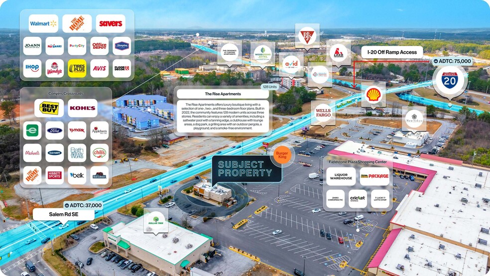 2230 Salem Rd SE, Conyers, GA à vendre - Photo du bâtiment - Image 2 de 2