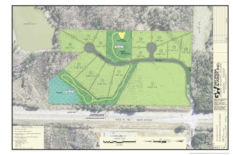 SR 166, Carrollton, GA for sale - Site Plan - Image 3 of 3