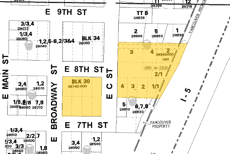 801 C St, Vancouver, WA à vendre - Plan cadastral - Image 1 de 1