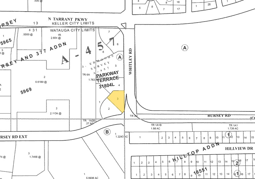 8305 Whitley Rd, Watauga, TX à vendre - Plan cadastral - Image 2 de 14