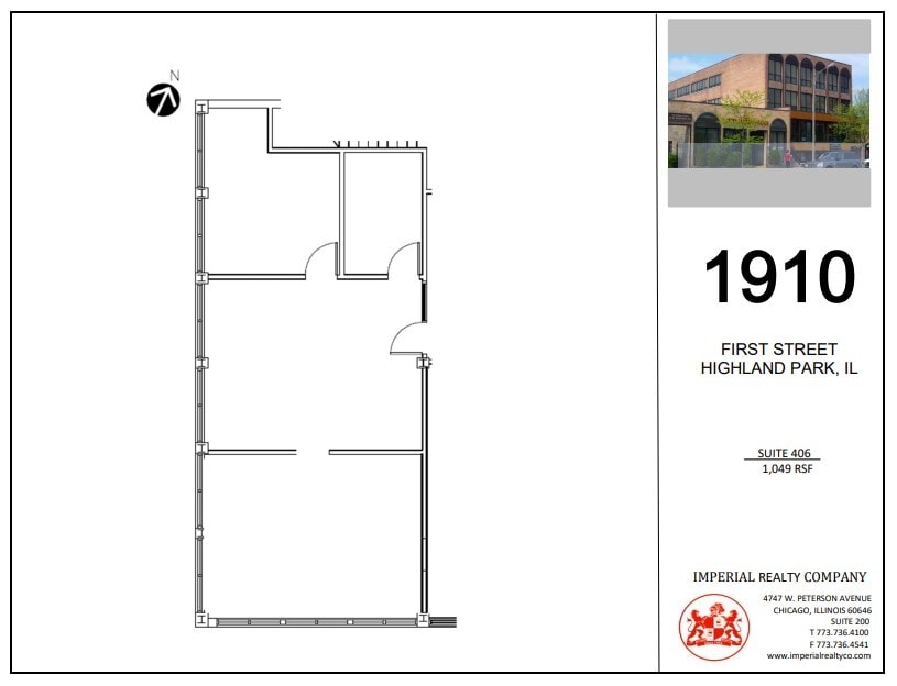 1910 First St, Highland Park, IL for lease Floor Plan- Image 1 of 6