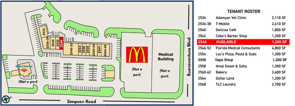 2534 Simpson Rd, Kissimmee, FL à louer - Plan de site - Image 2 de 2
