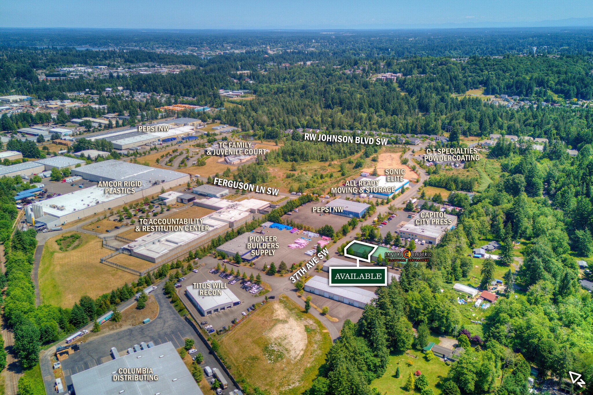 3035 37th Ave SW, Tumwater, WA for lease Aerial- Image 1 of 24