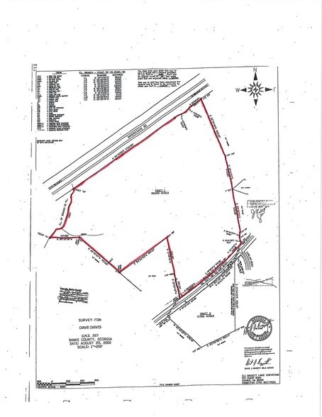 GA Highway 59, Homer, GA for sale - Plat Map - Image 2 of 2