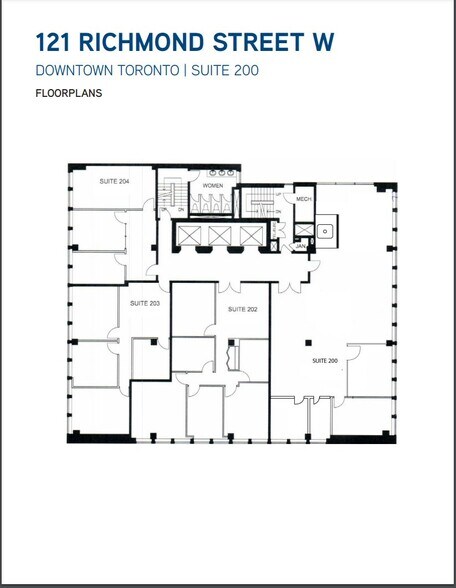 121 Richmond St W, Toronto, ON à louer - Plan d’étage - Image 3 de 5