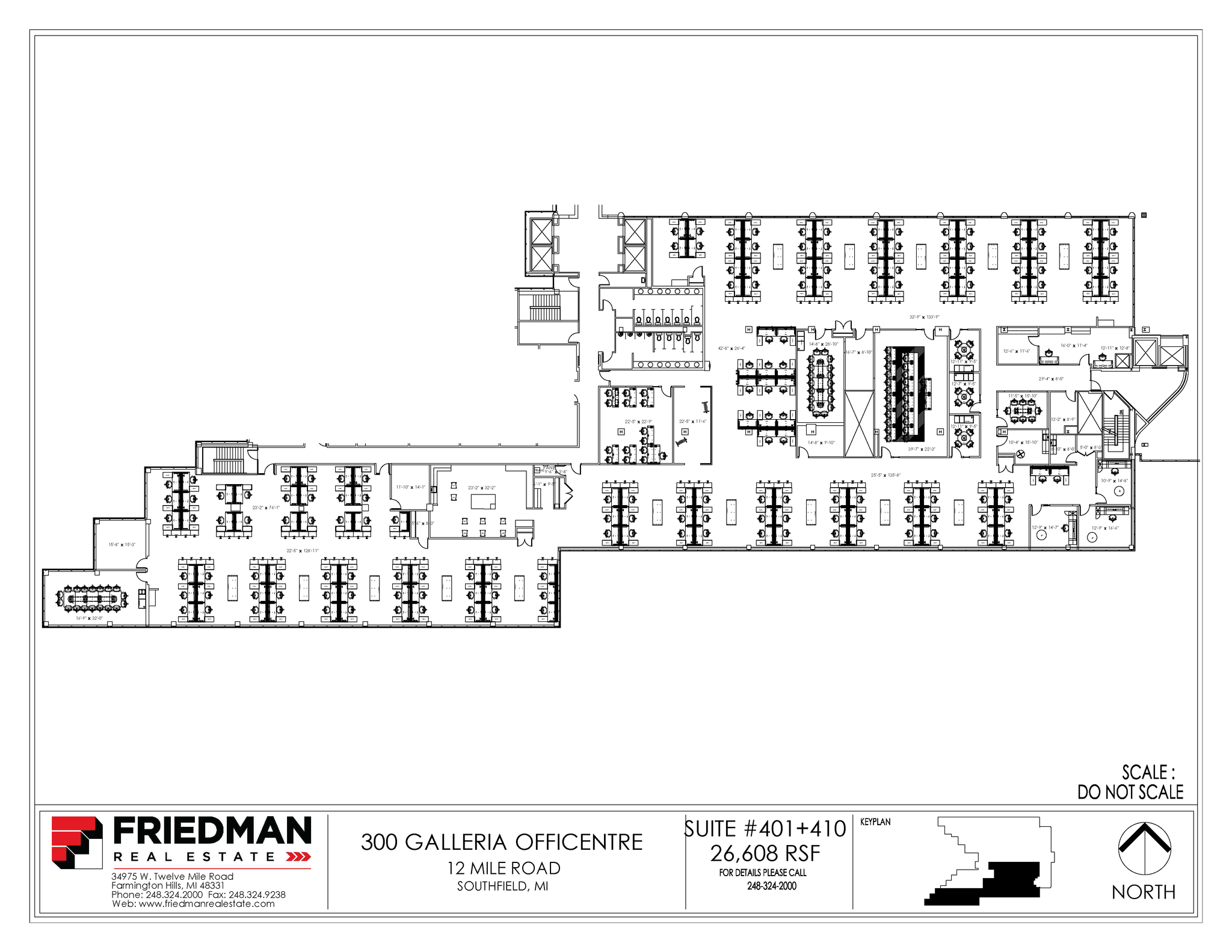 300 Galleria Officentre, Southfield, MI for lease Floor Plan- Image 1 of 2