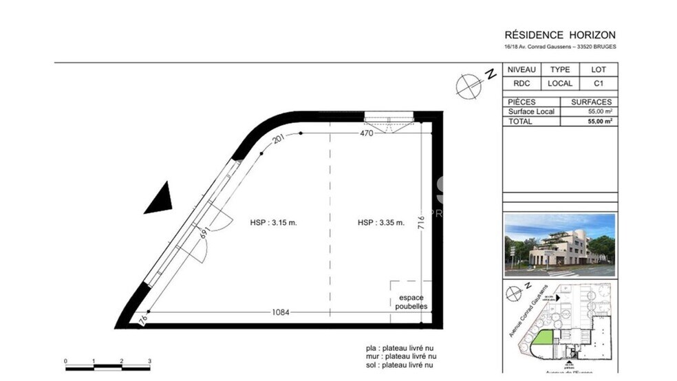 16-18 Avenue Conrad Gaussens, Bruges for sale - Floor Plan - Image 3 of 4