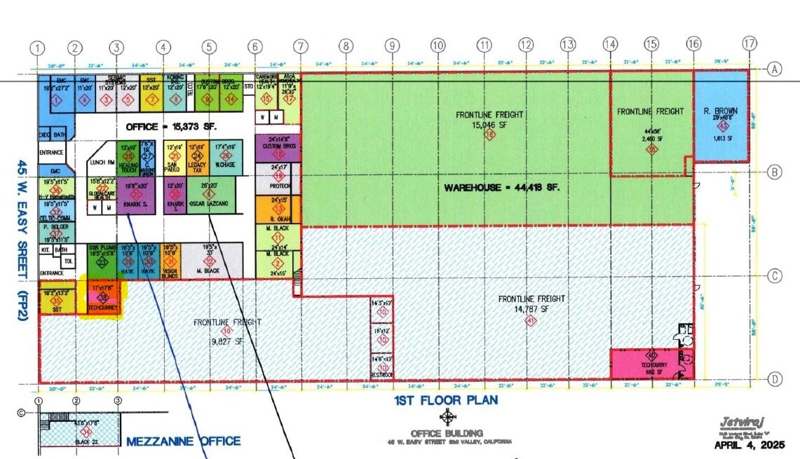 45 W Easy St, Simi Valley, CA for lease Floor Plan- Image 1 of 1