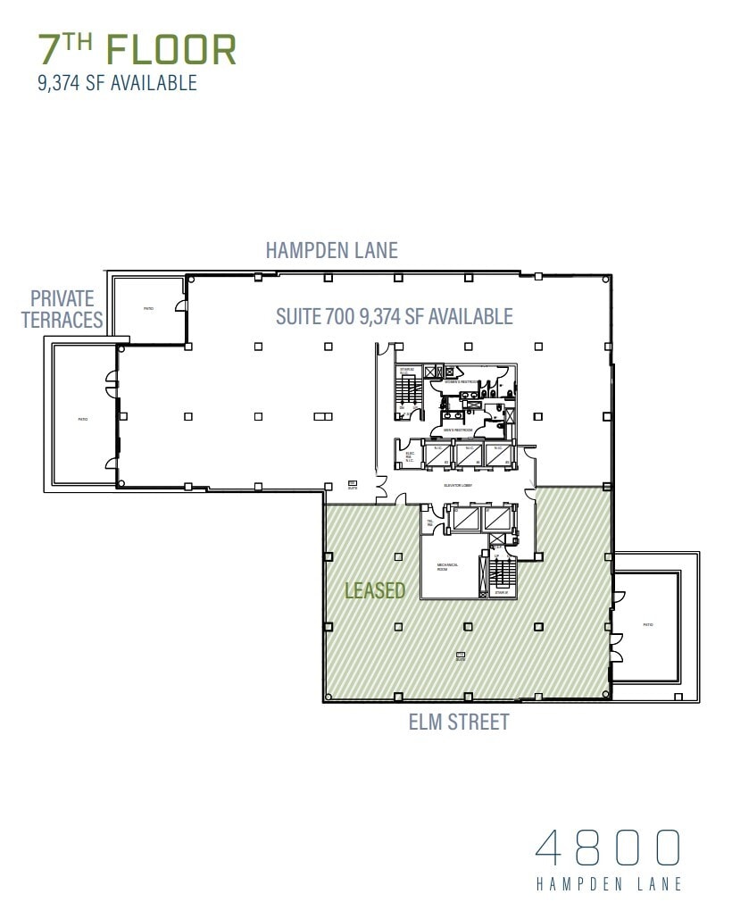 4800 Hampden Ln, Bethesda, MD à louer Plan d’étage- Image 1 de 1