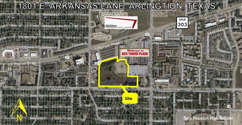 1801 E Arkansas Ln, Arlington, TX à vendre - Aérien - Image 1 de 1