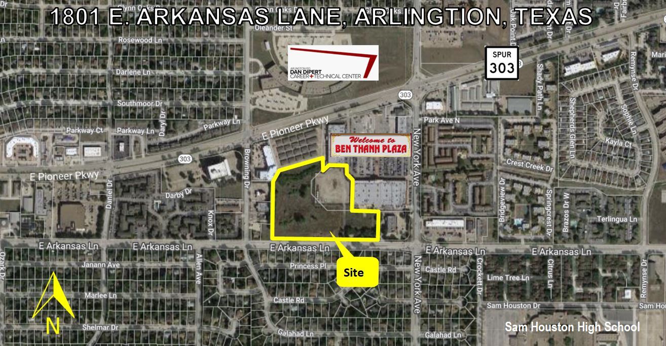 1801 E Arkansas Ln, Arlington, TX à vendre Aérien- Image 1 de 2