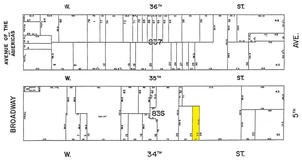11 W 34th St, New York, NY à louer - Plan cadastral - Image 2 de 2