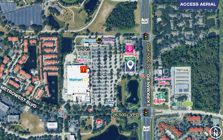 2422-2432 S Kirkman Rd, Orlando, FL à louer - Photo du bâtiment - Image 2 de 5
