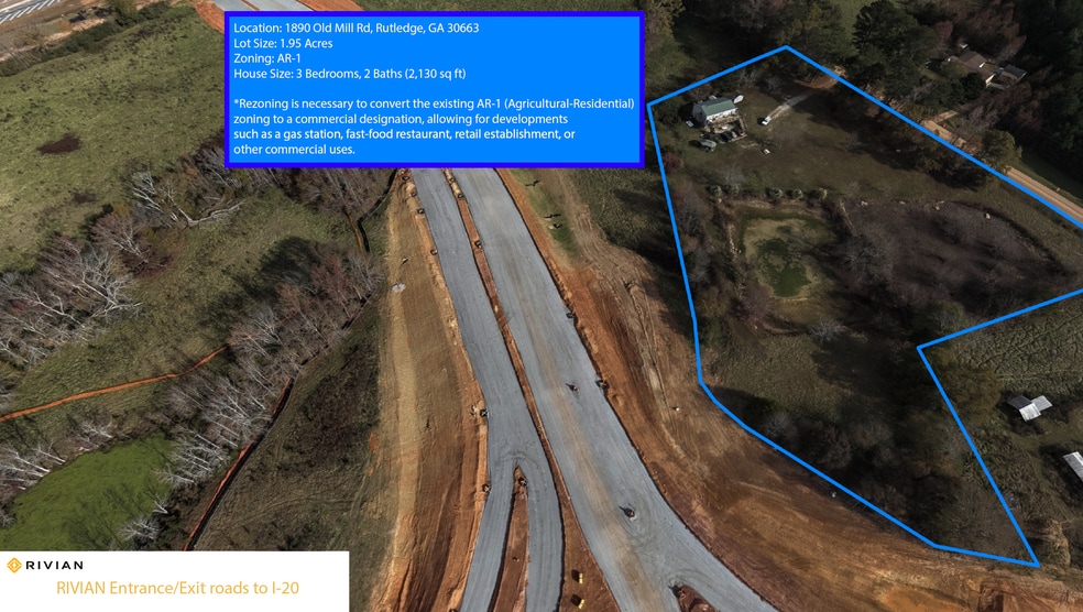 1890 Old Mill Rd, Rutledge, GA for sale - Building Photo - Image 2 of 7