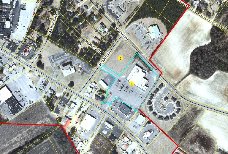 805 E 4th Ave, Red Springs, NC à louer - Plan cadastral - Image 3 de 7