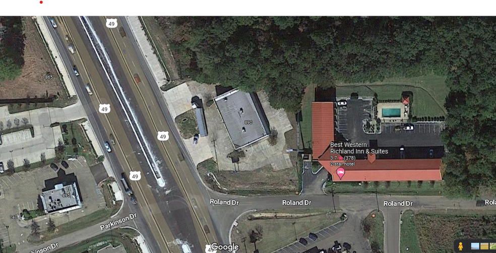 890 Highway 49 S, Richland, MS for lease - Aerial - Image 3 of 3