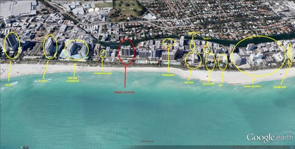 2555 Collins Ave, Miami Beach, FL - aerial  map view - Image1