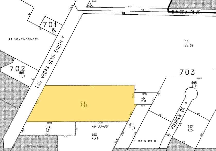 2955 S Las Vegas Blvd, Las Vegas, NV for lease - Plat Map - Image 2 of 4