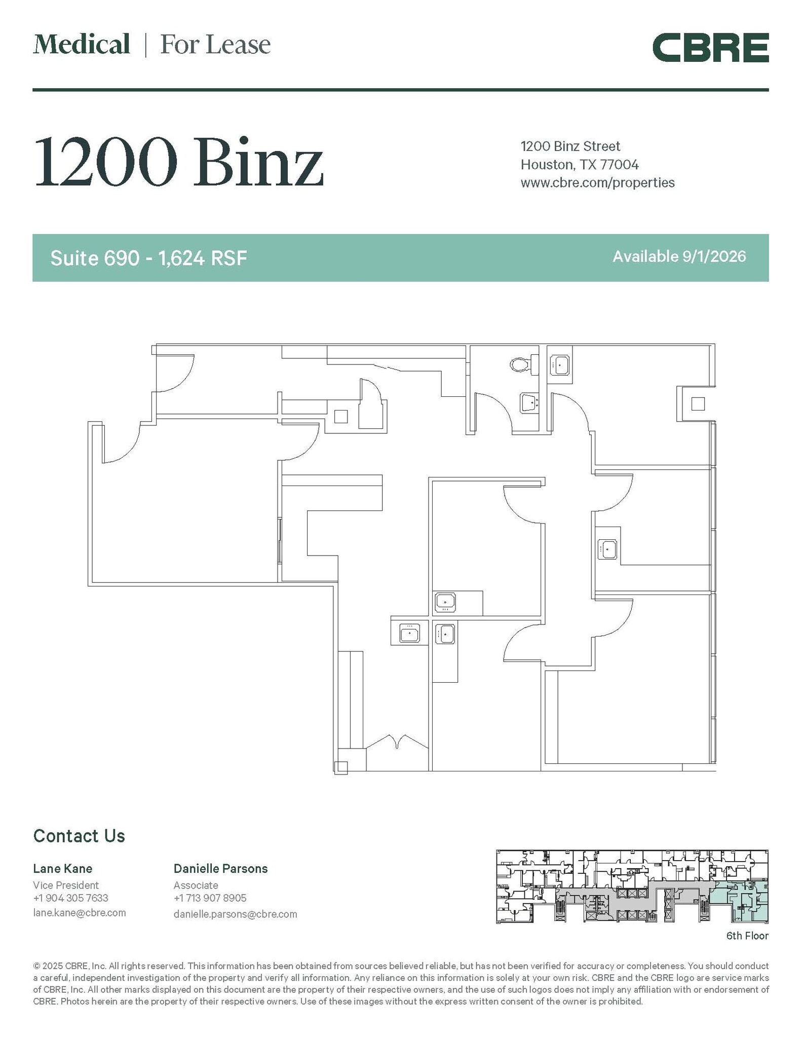 1200 Binz St, Houston, TX à louer Photo intérieure- Image 1 de 1