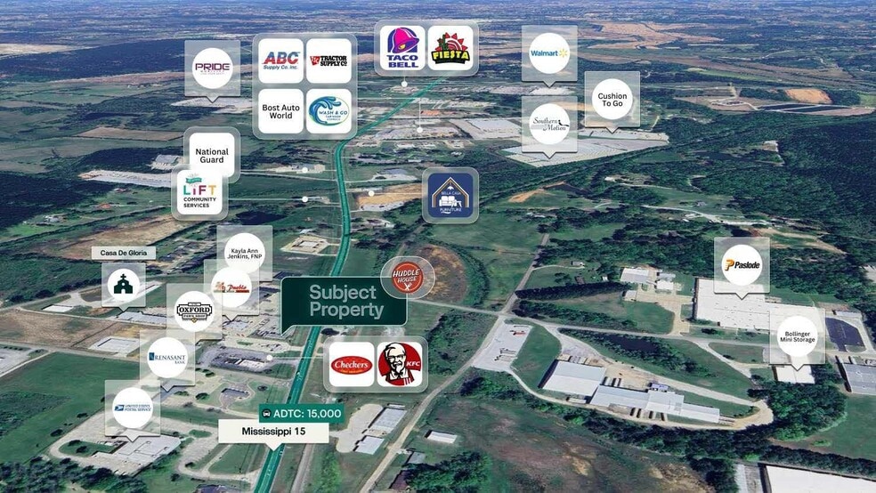 333 Highway 15 N, Pontotoc, MS à vendre - Photo du bâtiment - Image 2 de 2