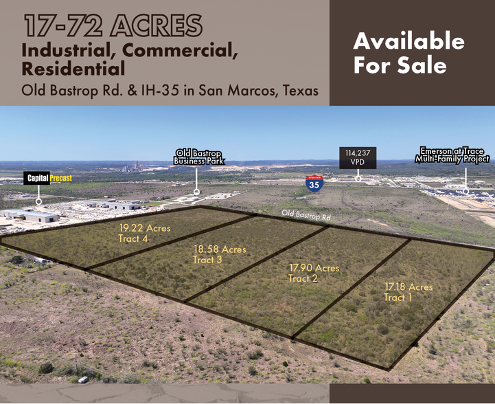 Old Bastrop Rd & IH-35, San Marcos, TX à vendre - Photo du bâtiment - Image 1 de 2