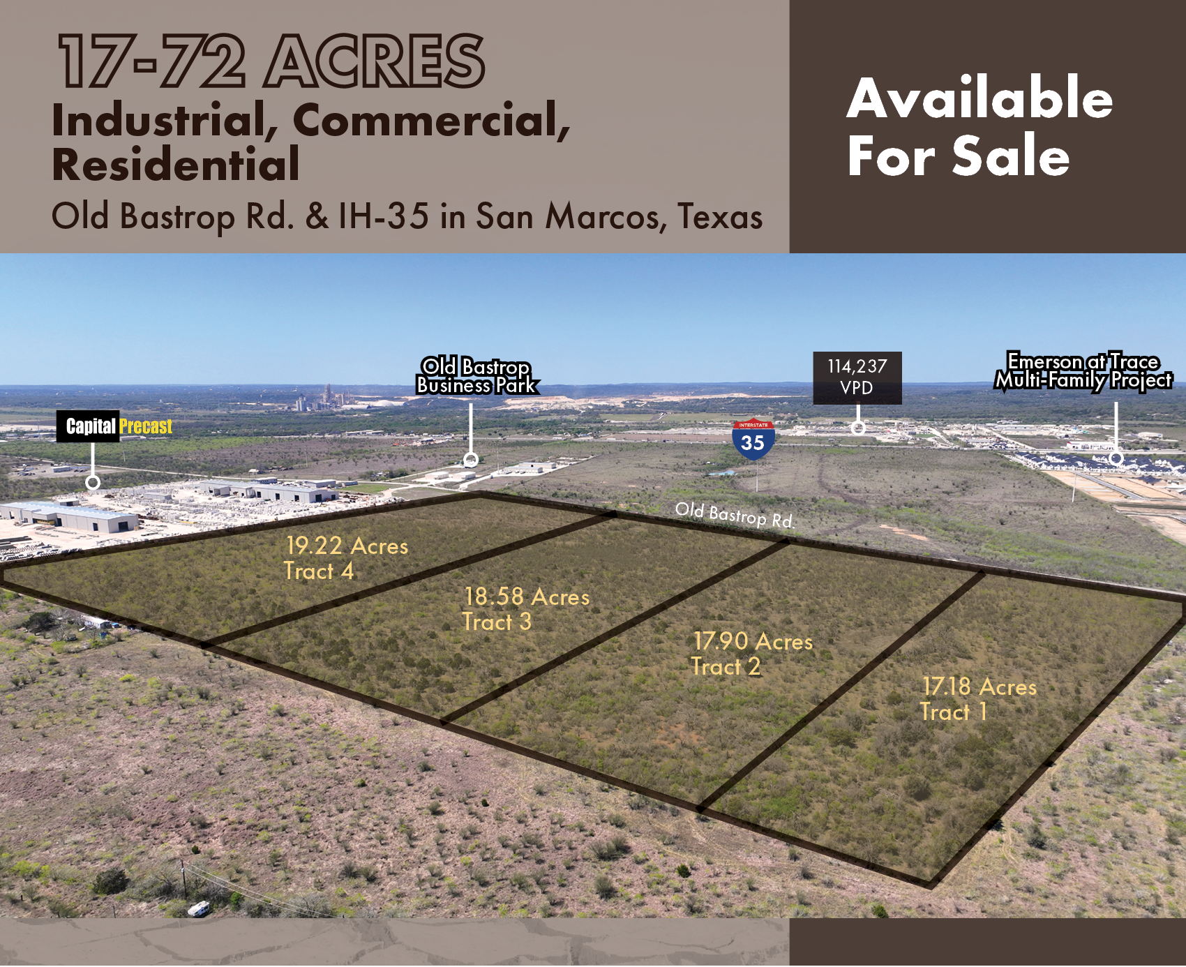 Old Bastrop Rd & IH-35, San Marcos, TX à vendre Photo du bâtiment- Image 1 de 3