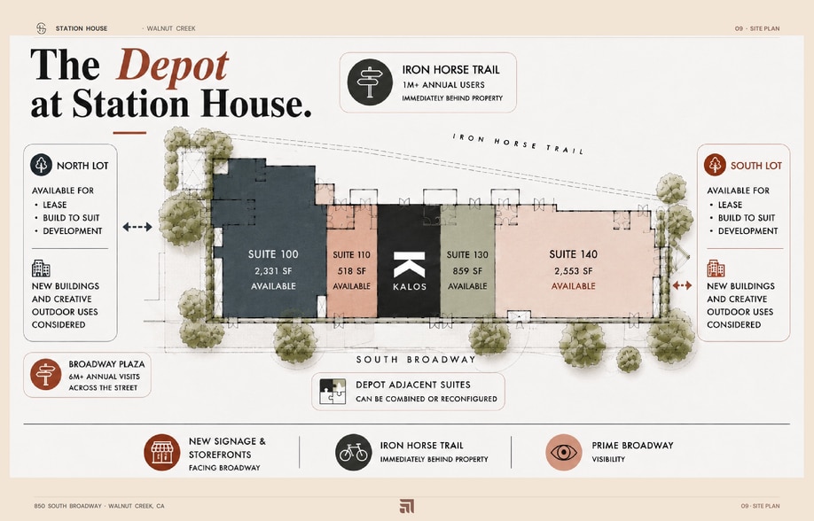 850 S Broadway, Walnut Creek, CA for lease - Site Plan - Image 2 of 4