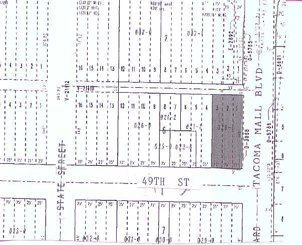 4826 Tacoma Mall Blvd, Tacoma, WA à vendre - Plan cadastral - Image 2 de 2