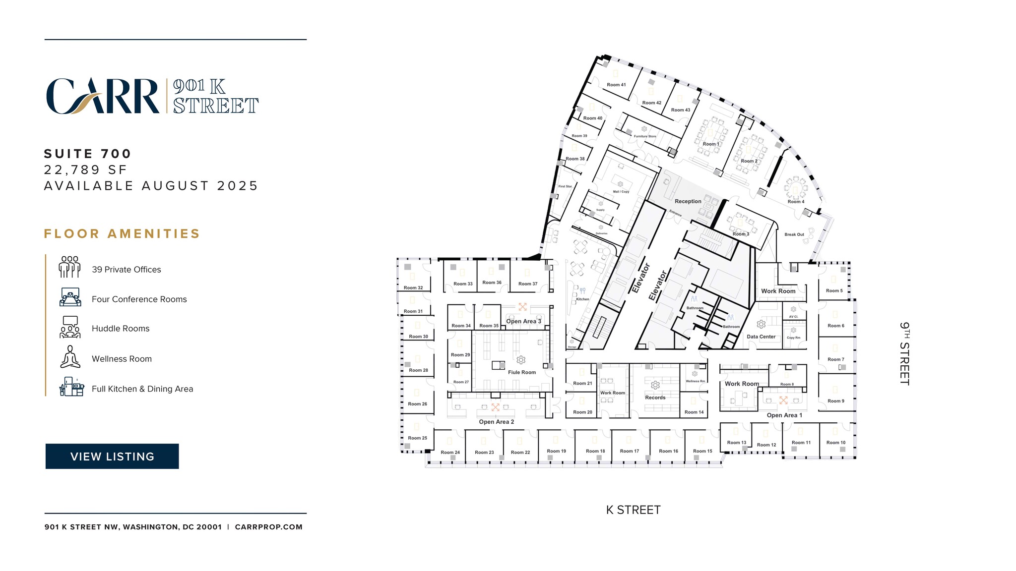 901 K St NW, Washington, DC for lease Floor Plan- Image 1 of 5