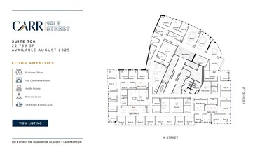 901 K St NW, Washington, DC for lease Floor Plan- Image 1 of 5