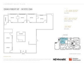 2470 1st St, Livermore, CA for lease Floor Plan- Image 1 of 1