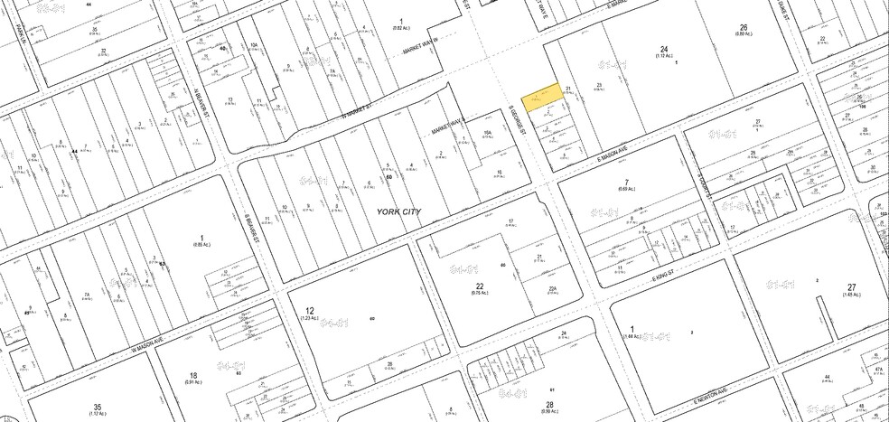 1 S George St, York, PA à louer - Plan cadastral - Image 2 de 8