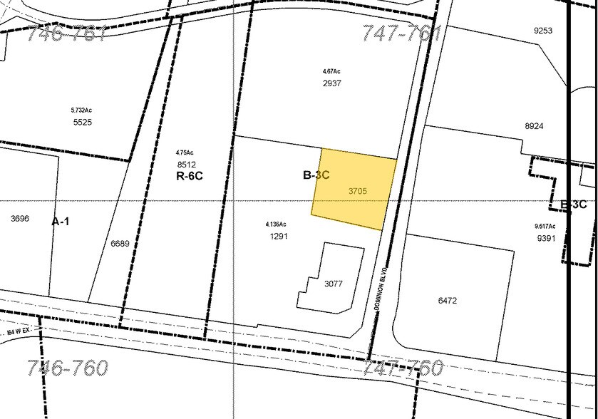 4180 Dominion Blvd, Glen Allen, VA for sale - Plat Map - Image 2 of 3