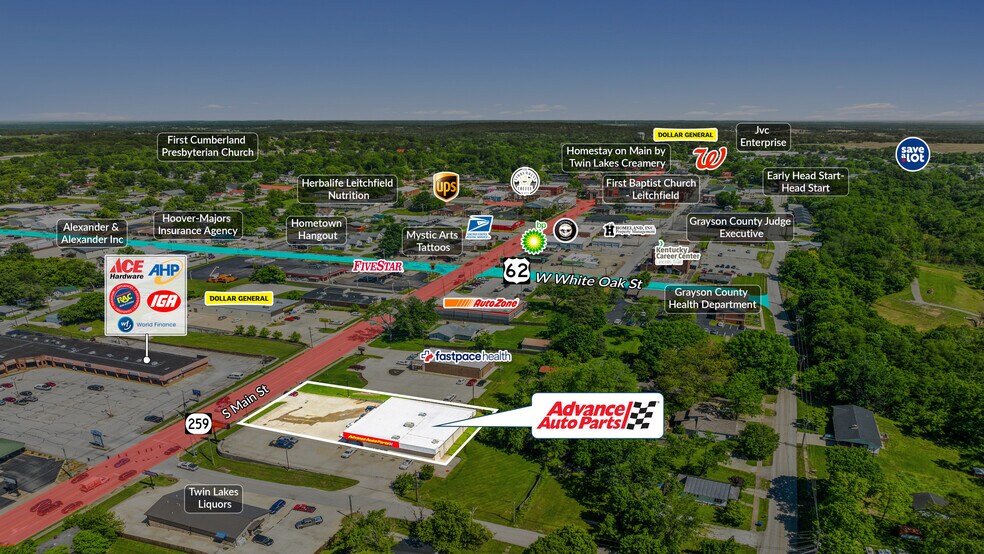 339 S Main St, Leitchfield, KY à vendre - Photo du bâtiment - Image 3 de 5