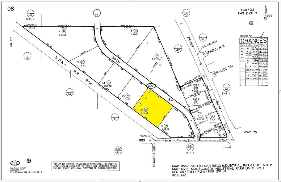 1444 30th St, San Diego, CA à vendre - Plan cadastral - Image 2 de 6